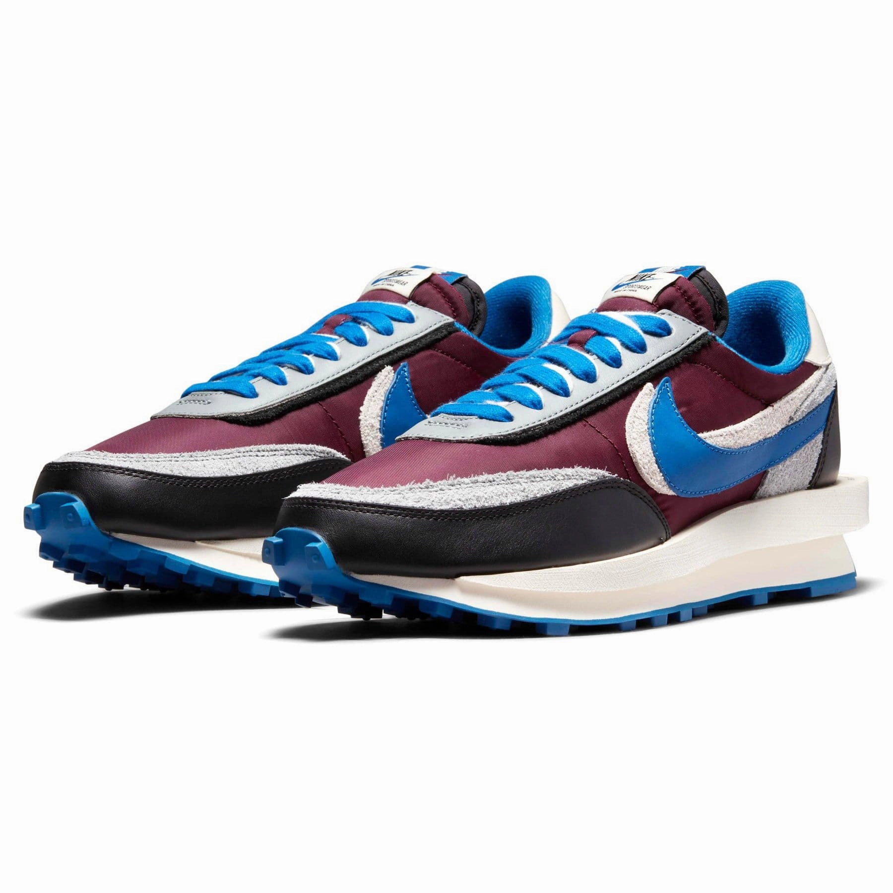 polished - finish - design shoes Sacai X Undercover X LD Waffle 'Night Maroon Team Royal'
