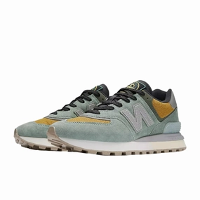 NEW BALANCE 574 LEGACY STONE ISLAND 'LIGHT GREEN' connected road - to - trail running shoes