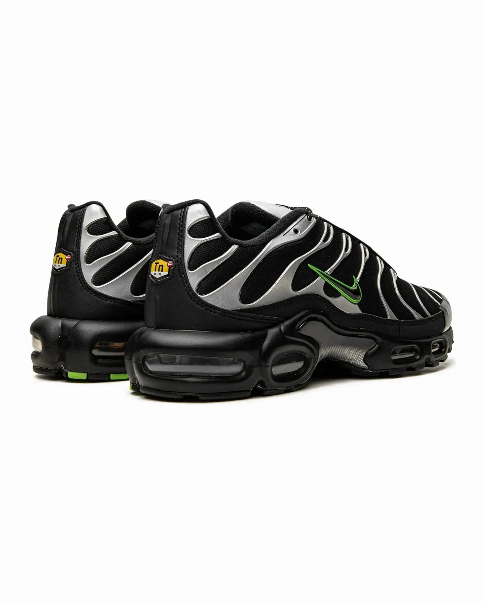 Nike TN Black Silver Green Strike evening running