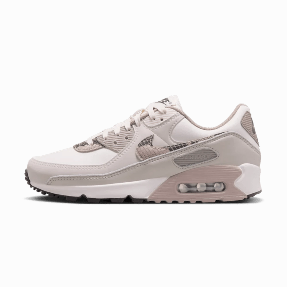 Nike Air Max 90 Light Pink Snakeskin (Women's) Bold Look Unisex Appeal