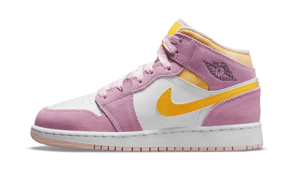 Quick - dry shoes Air Jordan 1 Mid Light Artic Pink (GS)