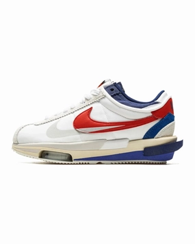 Nike Zoom Cortez SP X Sacai White University Red Blue Runners with Plantar Fasciitis Endurance Running