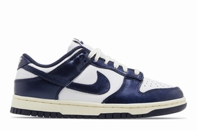 Nike Dunk Low PRM "Vintage Navy" (W) mesh ventilation Mid Cut