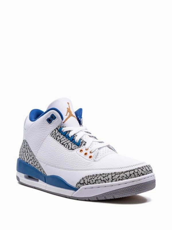 durable rubber shoes Cross Routine Air Jordan 3 "Wizards"