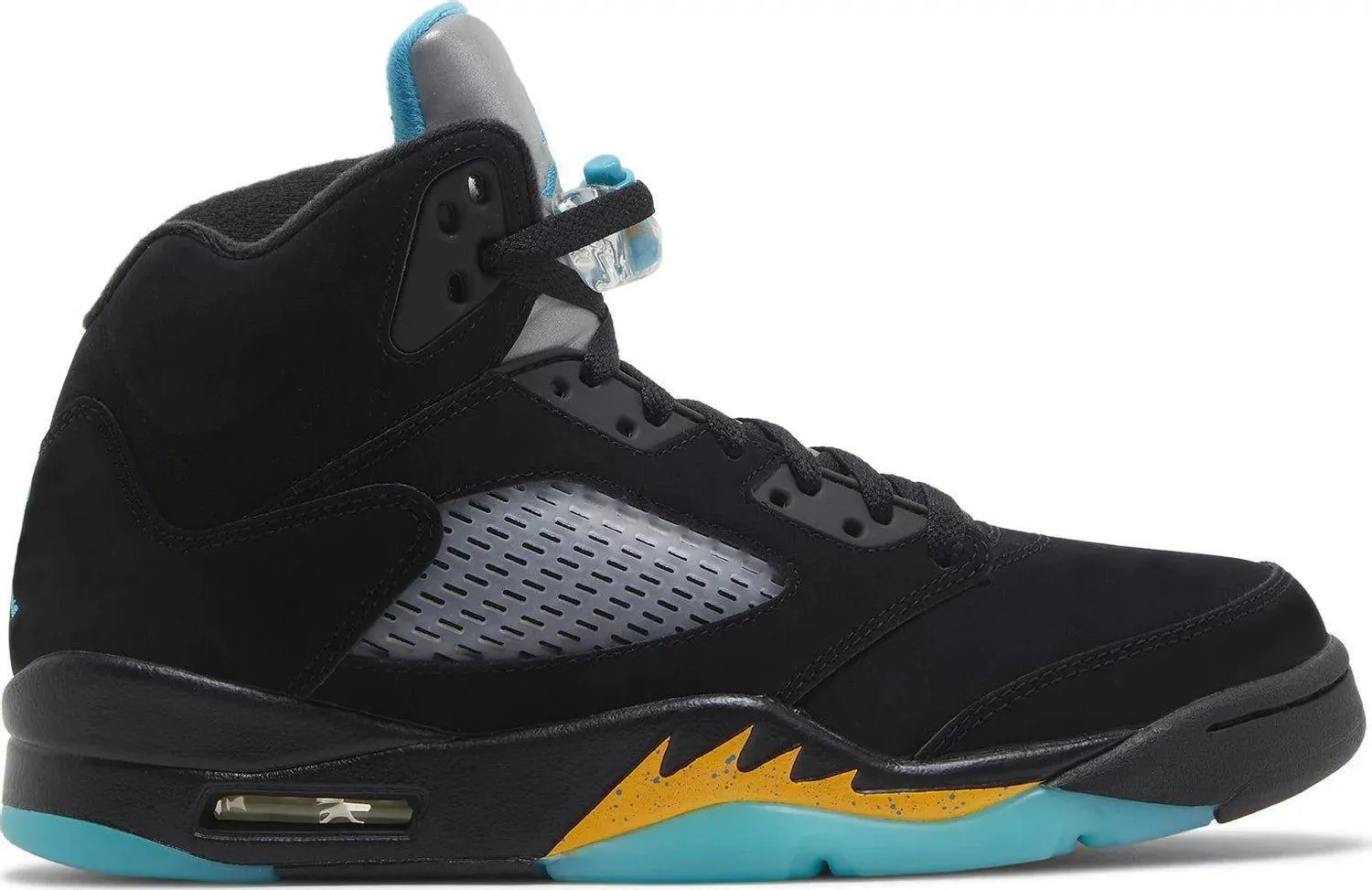 heavy - duty upper shoes traction - grip shoes Air Jordan 5 Retro Aqua