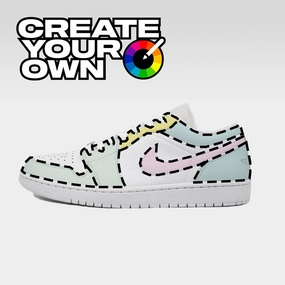 Valley Step Sturdy Build OG Colourway (Create Your Own) - Jordan 1 Low Custom