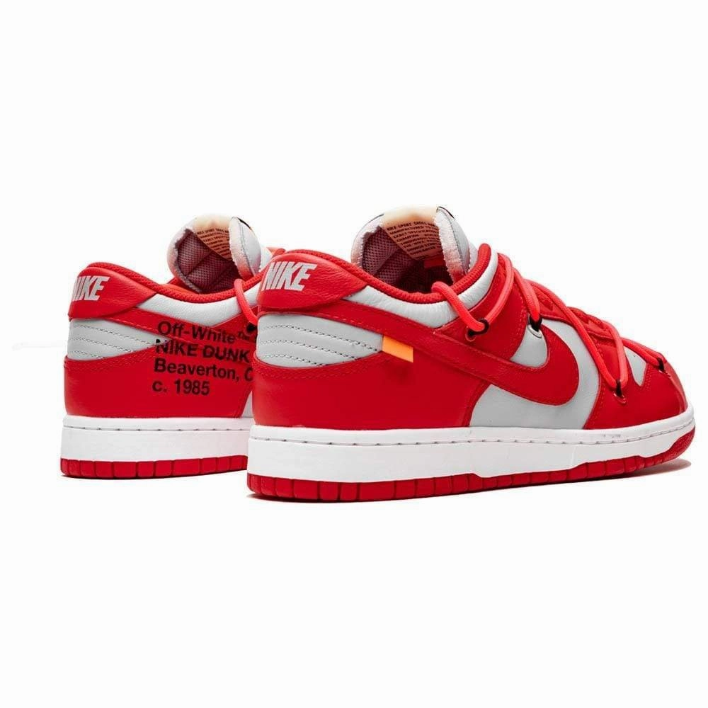 Step Focus OFF-WHITE X Nike Dunk Low 'University Red'