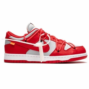 OFF-WHITE X Nike Dunk Low 'University Red' Elevated shock absorption Soft Finish