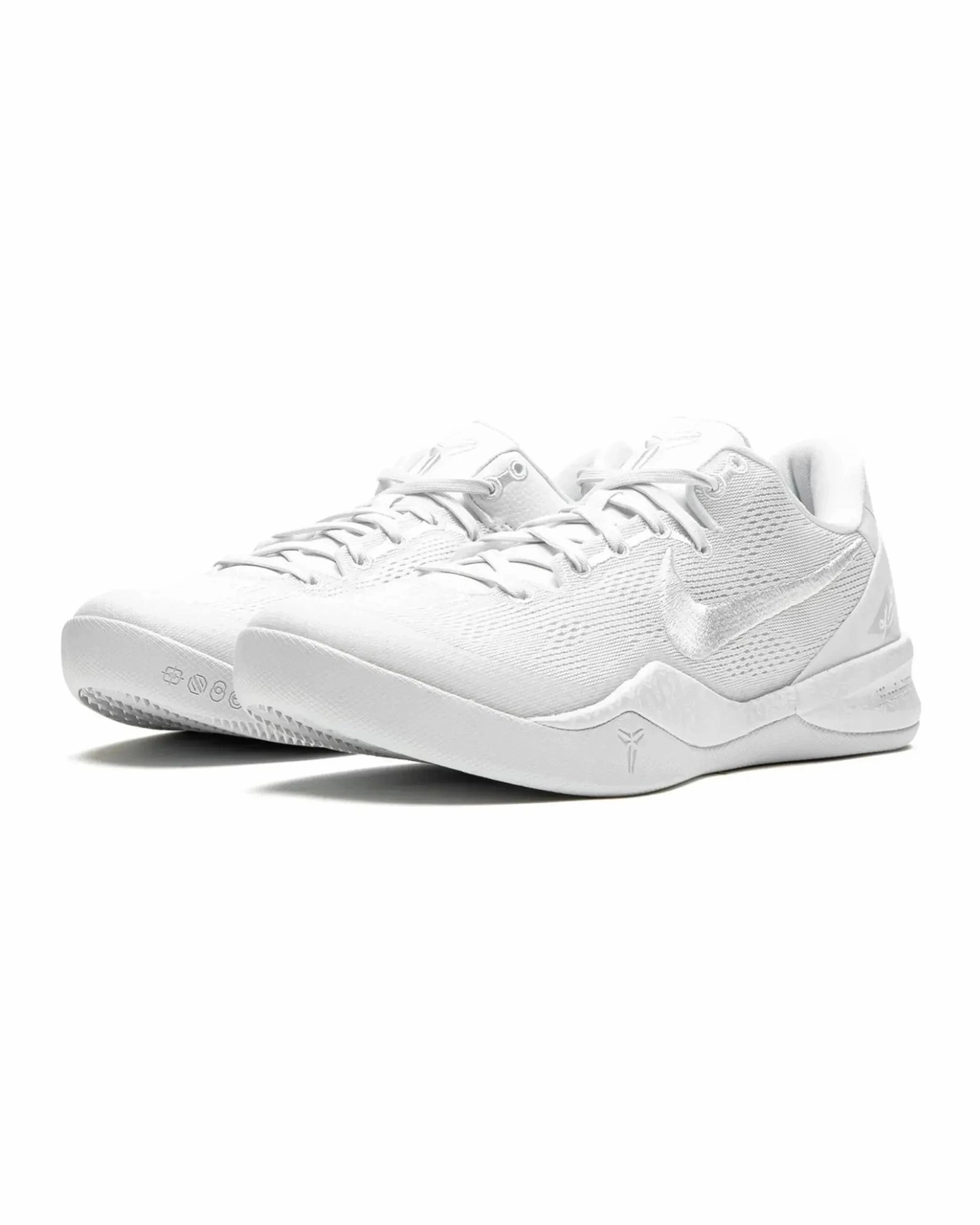 running on a treadmill at the gym shoes Nike Kobe 8 Protro Halo White
