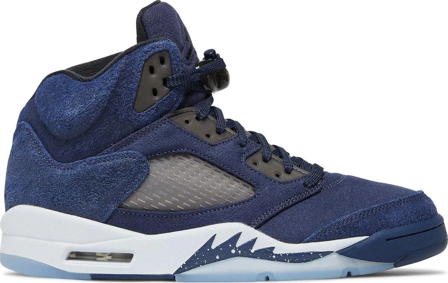Air Jordan 5 Retro Georgetown "Midnight Navy" Smooth - finish triple - strap shoes
