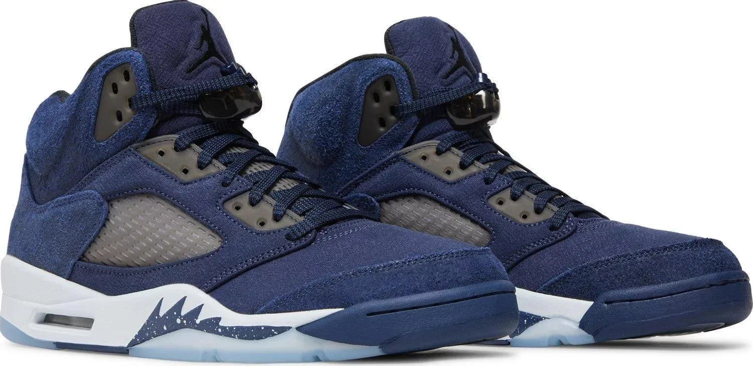 Luxury Shoes Air Jordan 5 Retro Georgetown "Midnight Navy"