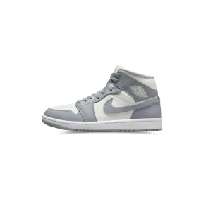Wmns Air Jordan 1 Mid 'Stealth' running in different seasons ankle - support - feature shoes