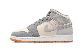 Air Jordan 1 Mid SE Coconut Milk Particle Grey barefoot - style running shoes