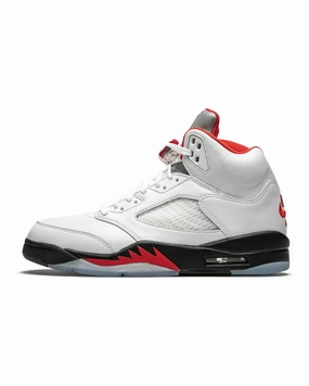 High Speed Nike Air Jordan 5 Retro Fire Red Silver Tongue