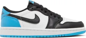Air Jordan 1 Low Black Dark Powder Blue (W) High - end anniversary - edition running shoes