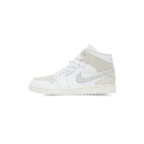 running in a pier area shoes high - traction sole Air Jordan 1 Mid SE Craft 'Inside Out - White Sail'