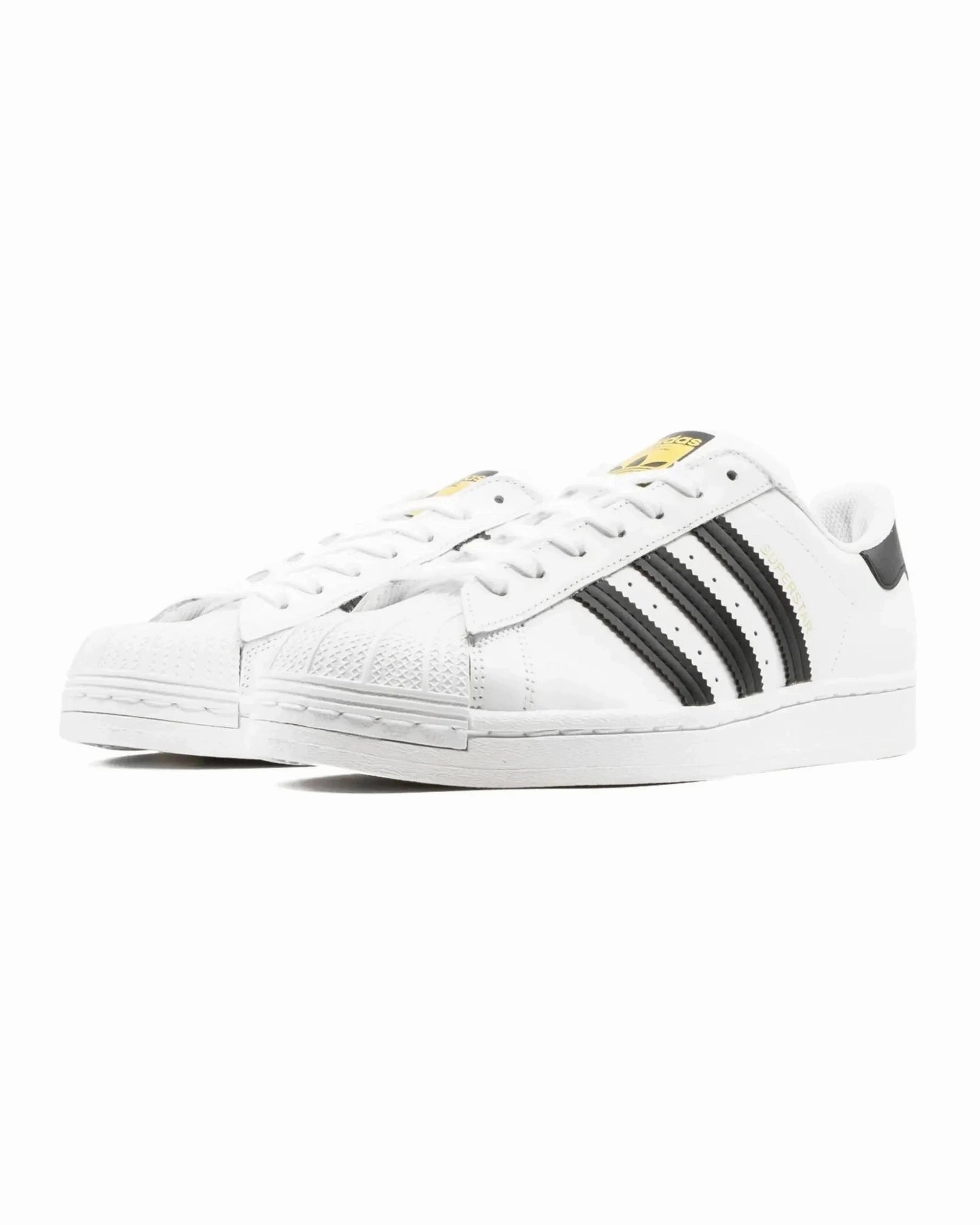 Layered Design Functional Flex Adidas Superstar White Black