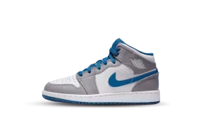 road accessory Air Jordan 1 Mid True Blue Cement (GS)