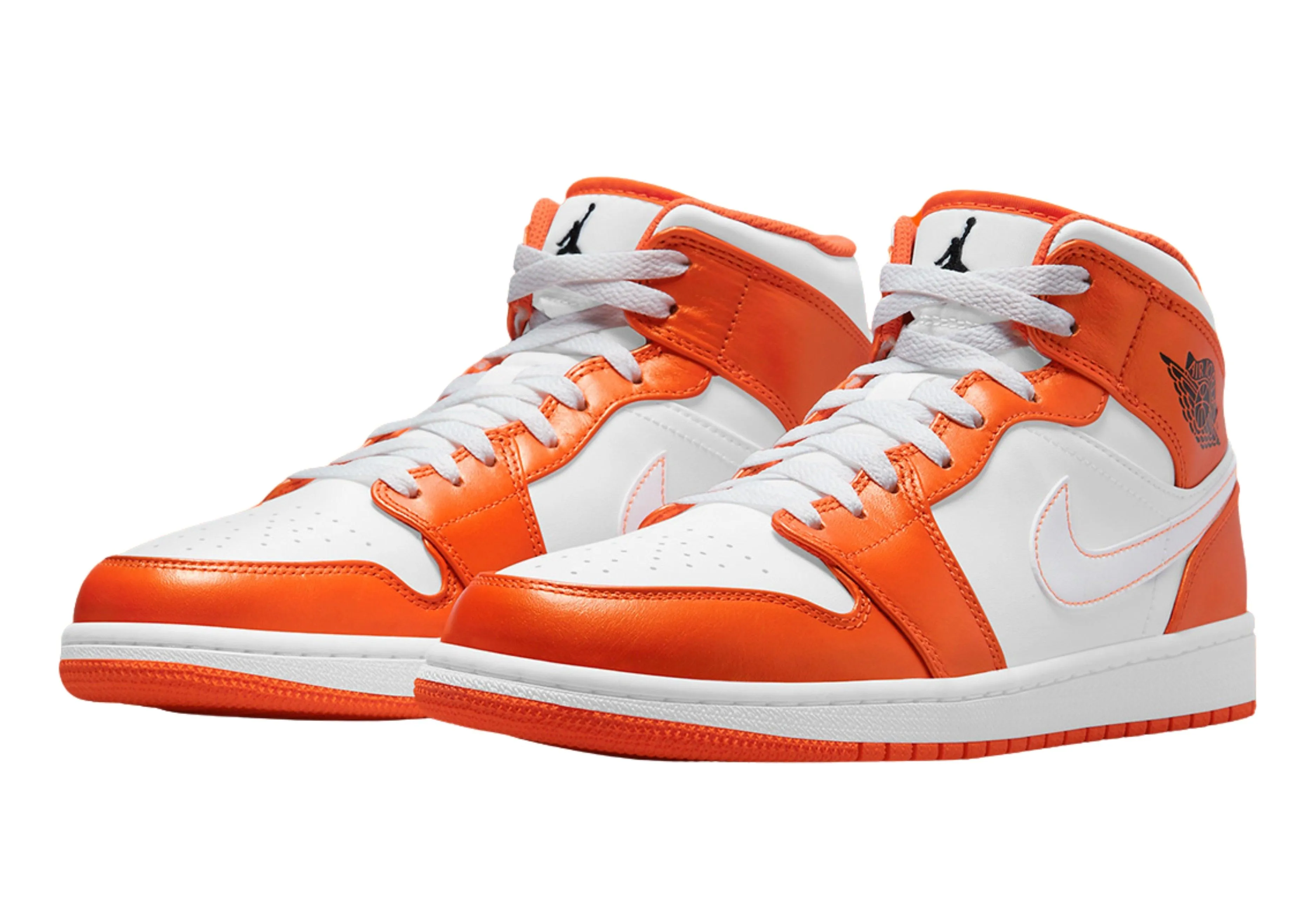 self - improvement casual running shoes Air Jordan 1 Mid SE 'Electro Orange'