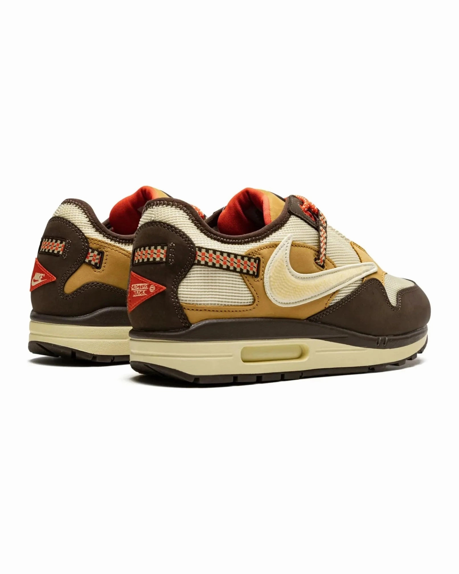 Cushioned Sole Nike Air Max 1 X Travis Scott Cactus Jack Baroque Brown