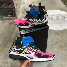 DS 2018' Air Presto Mid x Acronym RACER PINK Quick Steps Slim breathability