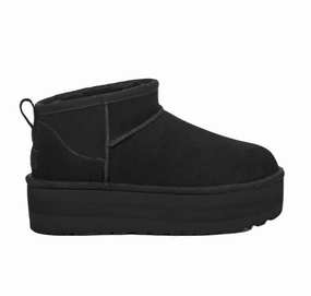wide frame UGG Classic Ultra Mini Platform Boot Black