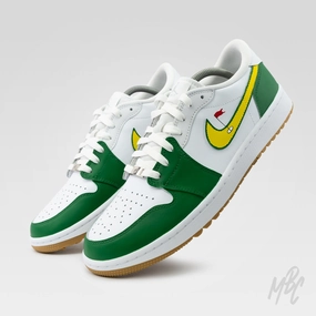 Any Season Putting Greens - Jordan 1 Low Golf Custom