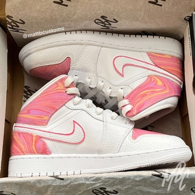 Light Grip Tutti Frutti Liquid Marble - Jordan 1 Mid | UK 3.5
