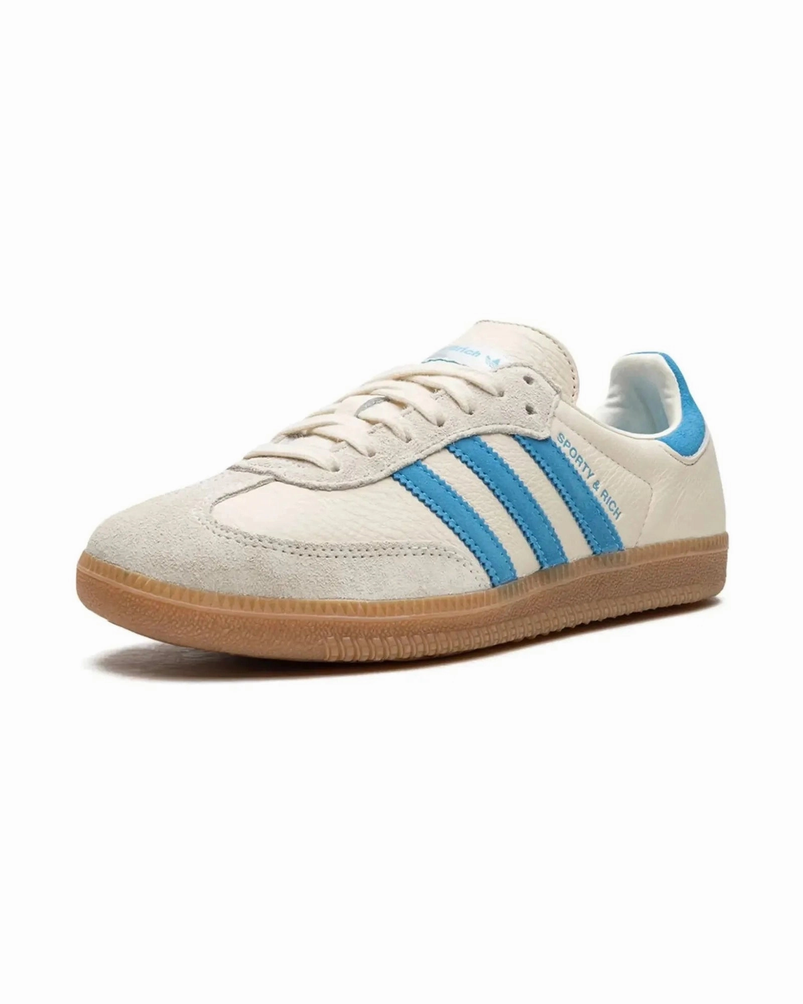 Adidas Samba OG Sporty & Rich Beige Blue Walking Focus Mobility Boost