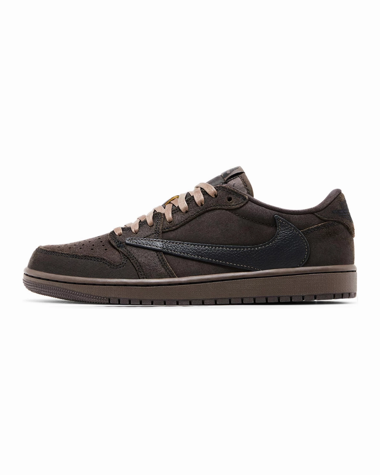 Adaptable breathable - upper shoes Nike Air Jordan 1 Retro Low OG SP Travis Scott Velvet Brown