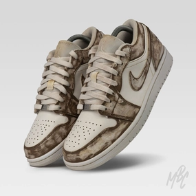 Relax Step Harbor Walk Aged Washed Out Colourway - Jordan 1 Low Custom
