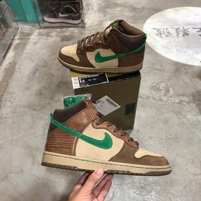 DS 2007' Nike Dunk HIGH Pro SB WOOD DESK Track Day Rubberized Finish