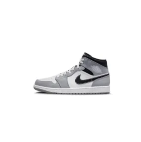 Air Jordan 1 Mid GS 'Light Smoke Grey' high - impact moderate - performance specification shoes