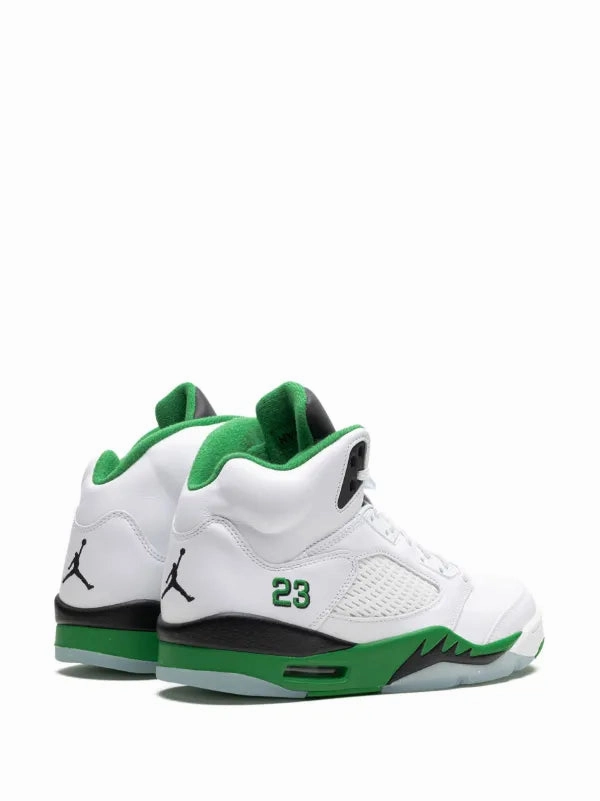 custom - fit shoes Air Jordan 5 "Lucky Green"