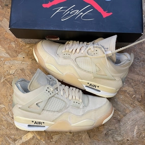 Jordan 4 Off-White Sail - PRE-OWNED shoe insert running for energy boost