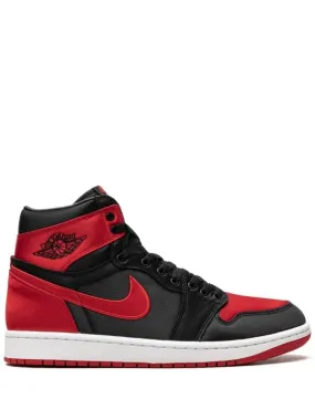Anti - slip sole Air Jordan 1 "Satin Bred" high-top sneakers