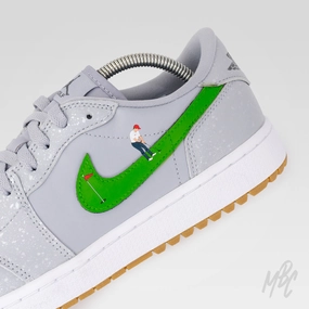Putting Swoosh - Jordan 1 Low Golf Custom Smooth Design