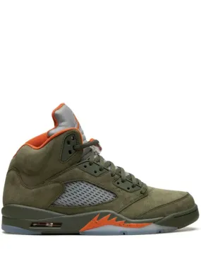 Air Jordan 5 OG "Olive" hot - weather running gear heel - strike shoe response