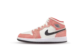 Air Jordan 1 Mid SE Orange Suede (GS) hikers' shoes modern shoes