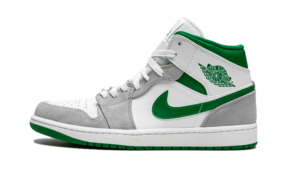 enjoyable run Air Jordan 1 Mid Grey Green