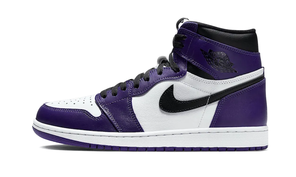 Air Jordan 1 High Court Purple White (2020) entry - level running shoes training routine shoe goal