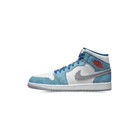 Air Jordan 1 Mid SE 'French Blue' running on treadmills grass shoes
