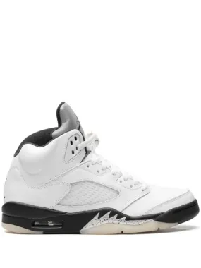 Air Jordan 5 Retro OG "White" leather - upper - quality shoes padded - straps
