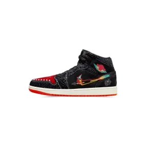 Air Jordan 1 Mid SE 'SIEMPRE Familia' red shoes