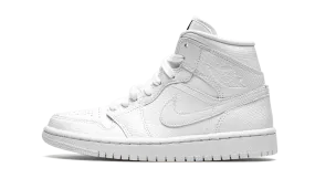 Air Jordan 1 Mid White Snakeskin (W) strength - training running shoes lightweight - construction - feature shoes