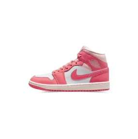 moderate - performance specification shoes Wmns Air Jordan 1 Mid 'Strawberries and Cream'