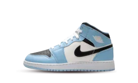 foot biomechanics Air Jordan 1 Mid Ice Blue (GS)