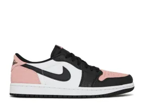 Jordan 1 Low OG Bleached Coral synthetic durability Indoor fitness