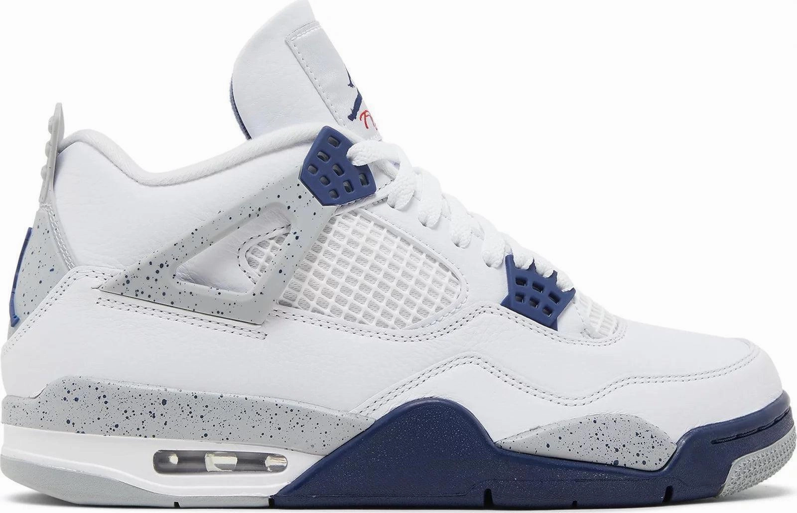 Air Jordan 4 Retro White Midnight Navy indoor - outdoor
