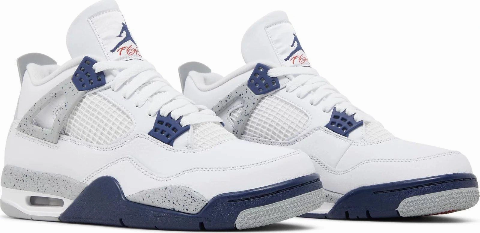 biomechanical Air Jordan 4 Retro White Midnight Navy